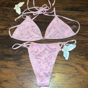 NWT Frankie’s bikini angel charm bikini